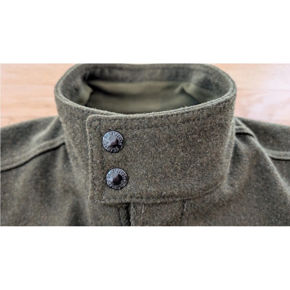 RARE Filson Greenwood Green Wool Cruiser Jacket Medium Moleskin Lined Coat USA - Picture 5 of 16